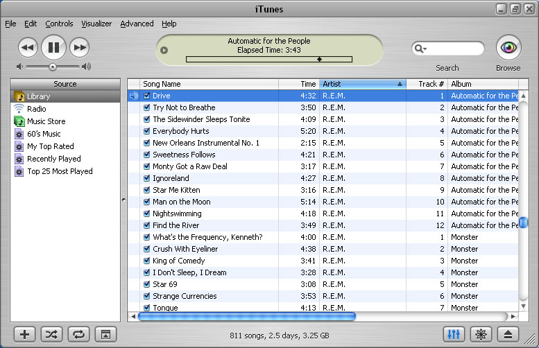 iTunes 4 for Windows (2003)